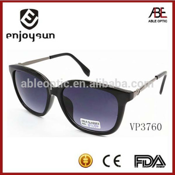 hot selling American cheap sunglasses with mixed metal and plastic temple